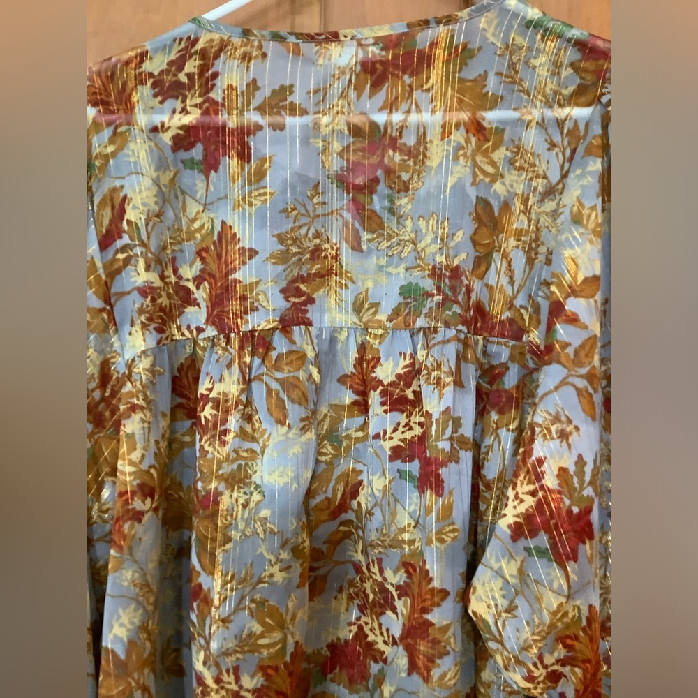 Maurices Floral Blouse - Multicolor - Picture 2 of 5